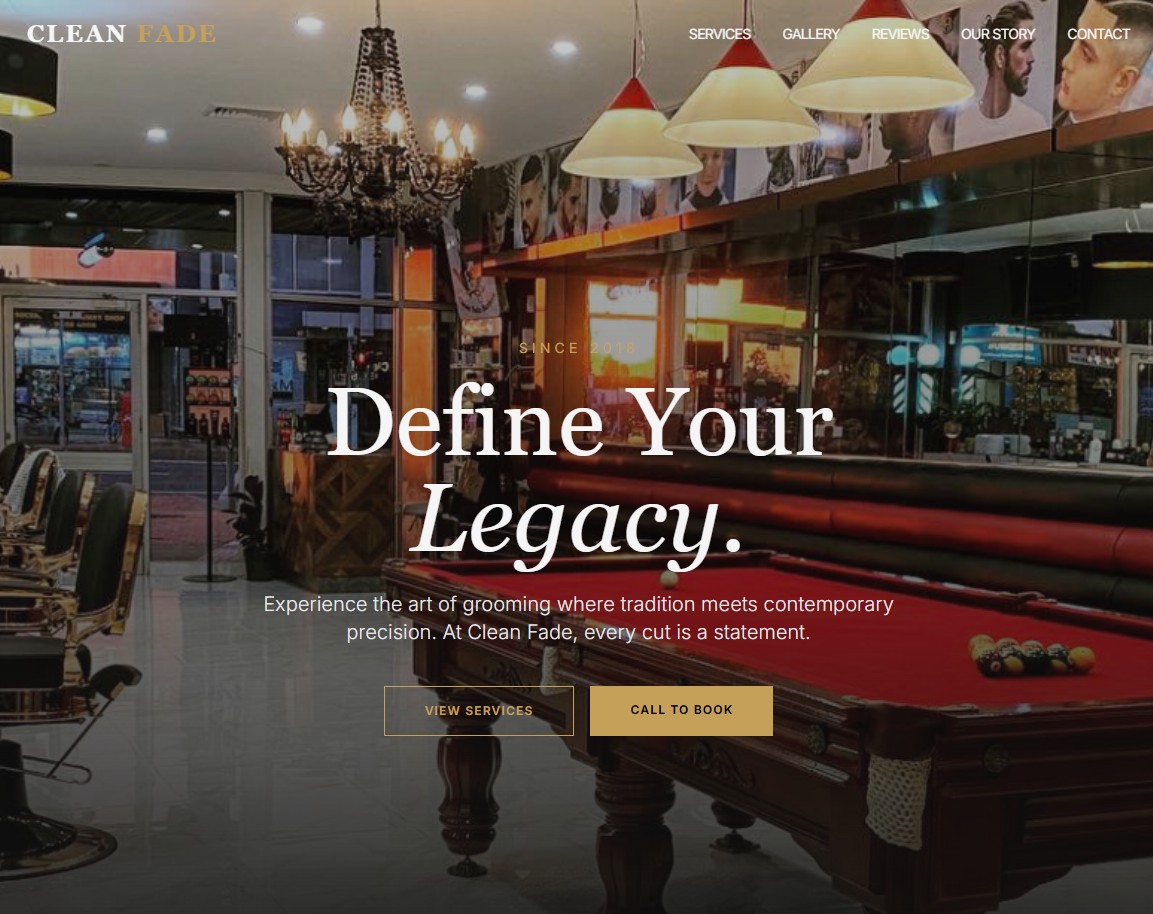 Demo website design for a local business - mobile-friendly site by BUD Studio Melbourne